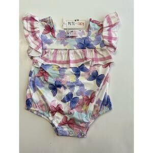 Pete & Lucy Free Like A Butterfly Baby Romper Size 9-12 Months NEW NWT